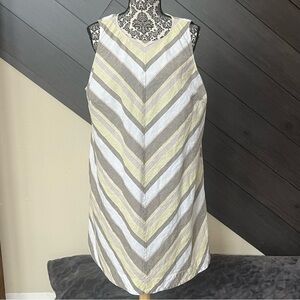 💥🍒Liz Clairborne‎ Linen/Cotton Striped Dress💥🍒